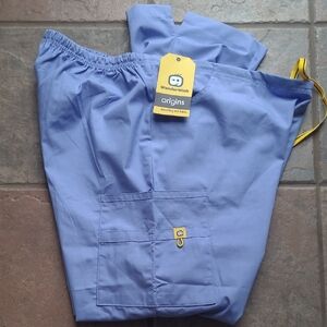 New with tags! WonderWink Womens 2X Ceil Blue Cargo Flare Scrub Pants